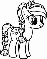 Pony Coloring Pages Getdrawings Rainbow Little sketch template