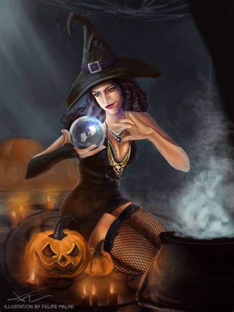 Halloween Witch By Felgart On