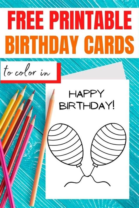 happy birthday coloring card  printables  designs parties