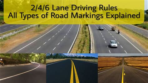 lane highway rules    road markings