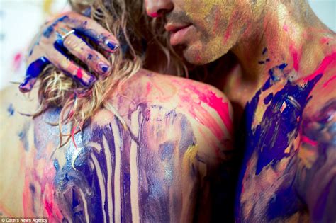 Couples Smear Themselves In Paint And Turn Passion Into Very Racy Works