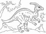 Parasaurolophus Coloringpages4u Dinosaurs Crest sketch template
