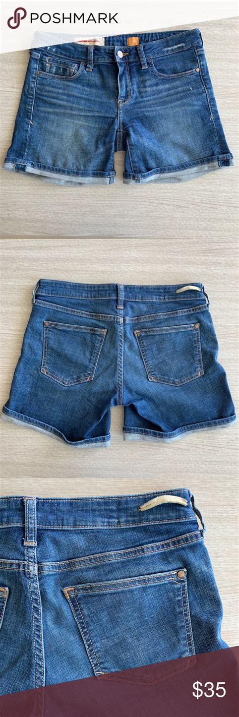 Pilcro Blue Denim Bermuda Shorts Size 25