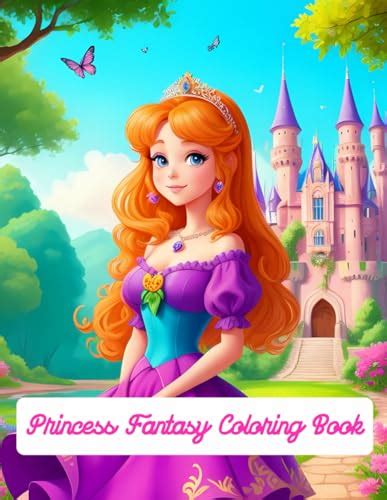 princess fantasy coloring book enchanting creations dive   pages