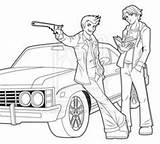 Supernatural Coloring Pages Drawing Castiel Impala Drawings Tv Super Book Cartoon Colouring Sketches Spn Melissa Tyndall Printable Show Getcolorings Getdrawings sketch template