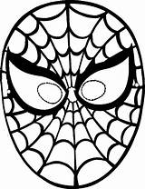 Mask Coloring Spiderman Pages Boys Printable Print Template Kids sketch template