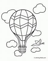 Coloring Transportation Air Pages Balloon Kids Printable Transport Clipart Sheets Preschool Vehicle Colouring Theme Hot Drawing Aerostat Sheet Airplane Board sketch template