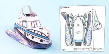 transport paper model boat teacher