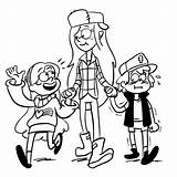 Gravity Falls Coloring Pages Fall Bestcoloringpagesforkids sketch template