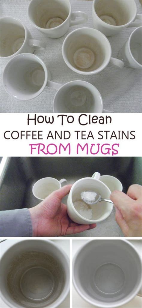 clean coffee  tea stains  mugs coffee stain removal