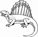 Dimetrodon Survival Evolved Dinosaurs Wpclipart sketch template