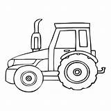 Coloring Print Tractor Pages sketch template