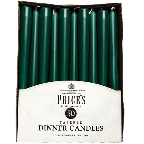 prices tapered candles unwrapped dinner prices candle pack   green  burn ebay
