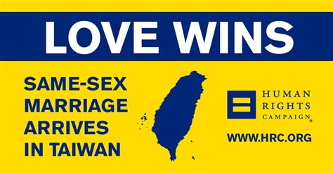 Same Sex Marriage Arrives In Taiwan On Friday Human Rights Campaign