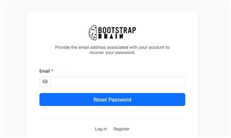 Bootstrap Free Forgot Password Form Template Bootstrapbrain