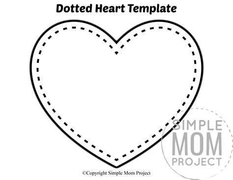 heart pattern  cut  perfect template ideas