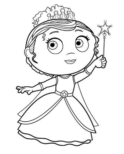 princess pea  super  coloring page  printable coloring