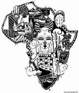 Afrique Coloriage Continent Africain Symboles Adult Colorier Afrika Colorare Coloriages Symbols Justcolor Adulti Ausmalen Vetement Ethiopian Encequiconcerne Adulte Différents Currency sketch template