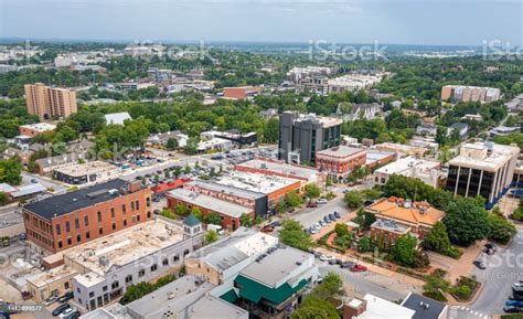 fayetteville arkansas drone view stock photo  image  aerial view store