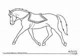 Horse Colouring Trotting Horses Pages Royal Animals sketch template