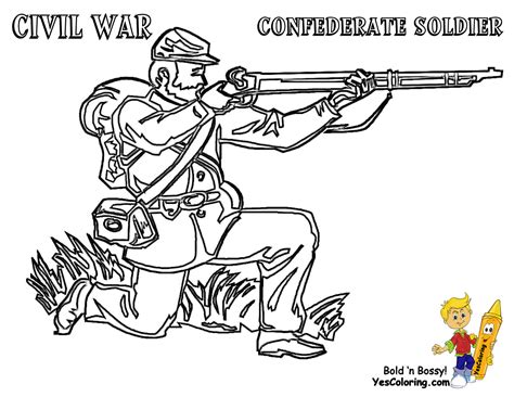 civil war coloring pages to print coloring home
