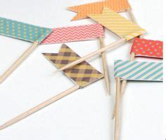 cupcake flags    printable template paper