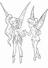 Rosetta Coloring Pages Getcolorings Tinkerbell sketch template