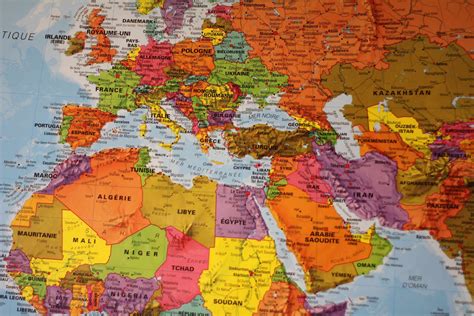 maps international grande carte murale plastifiee le monde en francais au mio