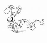 Hopping Coloring Bunny Pages Kids Color Colouring Kidsplaycolor Colour Play Choose Board Bunch sketch template