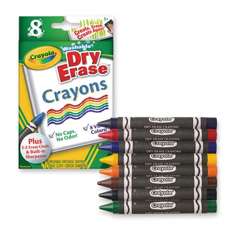 crayola dry erase crayons  mind  care