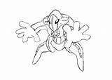 Deoxys Coloring Pages Getcolorings Print Color sketch template