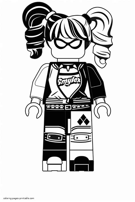 harley quinn coloring pages  lego  coloring pages printablecom
