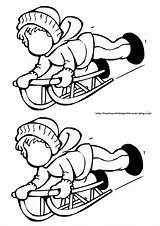 Luge Coloriage Snowboard Slalom Bricolage Coloriages Pracovni Listy Worksheets sketch template