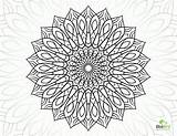 Coloring Complex Pages Flower Mandala Printable Dragon Geometric Getdrawings Getcolorings Comments sketch template