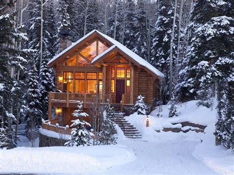 luxury ski homes  sale    slopes cabins   woods