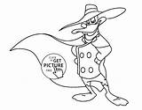 Duck Coloring Pages Darkwing Daffy Popular Getcolorings sketch template