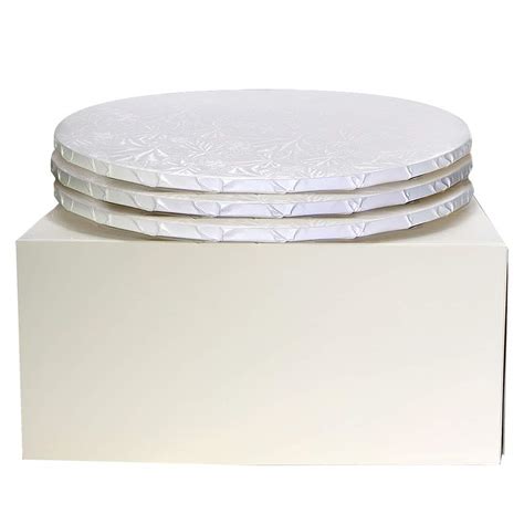 xx white cake box   white  drum   combo box set