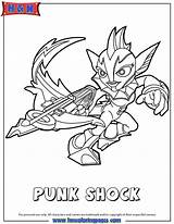 Skylanders Coloring Swap Force Punk Shock Pages Fancy Header3 Water Column Jcarousel Book Colouring sketch template
