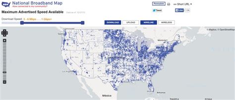 National Broadband Map Availability Of Maximum Speed Us