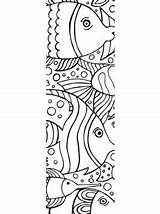 Boekenleggers Lesezeichen Kleurplaat Fisch Ausmalbilder Kleurplaten Bookmarks Malvorlage Stemmen Ausmalbild Stimmen sketch template