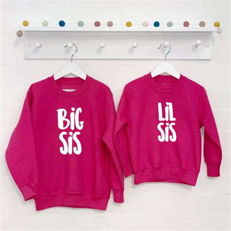 big bro lil bro big sis lil sis sweatshirt set by