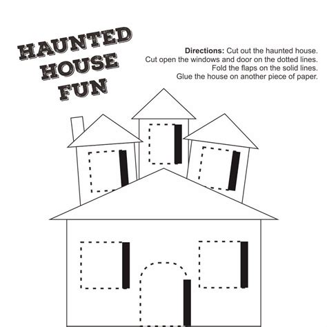 haunted house template  kids group therapy activities therapy