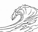 Wave Waves Coloring Pages Ocean Drawing Line Water Vector Printable Japanese Sketch Color Template Getdrawings Getcolorings Print sketch template