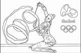 Olympic Rio Coloring Pages Sport sketch template