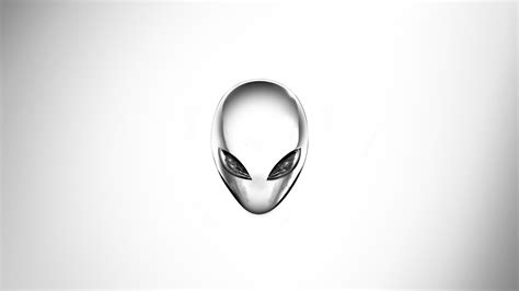 alienware eclipse head white  uhd wallpaper