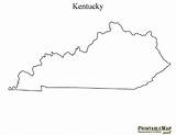 Kentucky Outline Printablemap sketch template