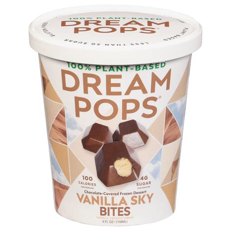 save on dream pops chocolate covered frozen dessert bites vanilla sky