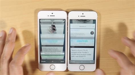 Iphone 5s Vs Iphone Se As Expected 2gb Ram Makes A Big