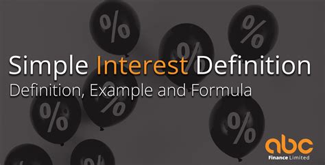simple interest definition   formula abc finance