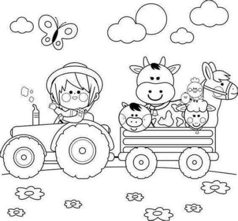 coloring pages farm coloring pages  toddlers